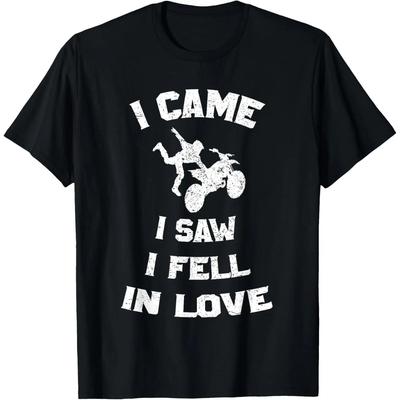 I Came I Saw I Fell In Love With Motocross T-Shirt Funny