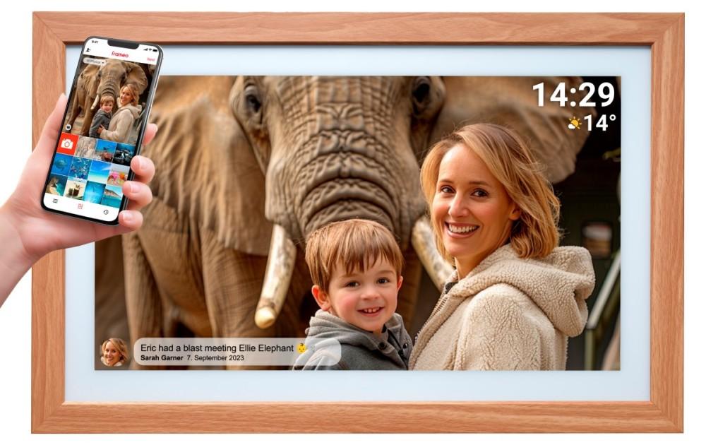 Cyfrowa Ramka na zdjęcia FRAMEO Wi-Fi Ekran dotykowy IPS 21,5” 32GB Denver PFF-2162LW, Denver