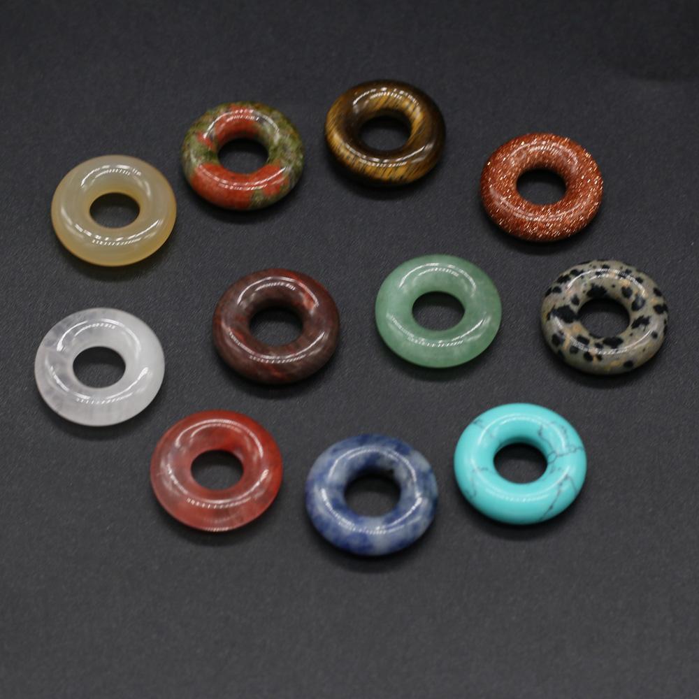 1ks korálky z přírodního kamene s velkým otvorem, reiki léčivý krystal křemen volné korálky pro výrobu šperků DIY náhrdelník klíčenka dekorativní doplňky 6×20 mm