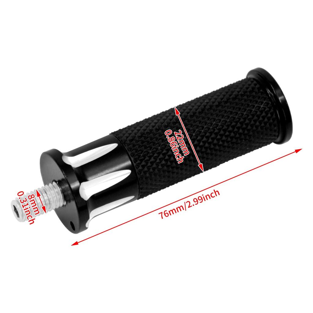 HDBUBALUS Motorcycle Shift Pegs Gear Shifter Pegs Highway Pegs Motorcycle Foot Shifter Pegs Toe