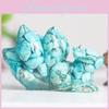 Ninetails Fox Crystal Resin Sculpture With Natural Gemstones For House Office Tabletop Ornament