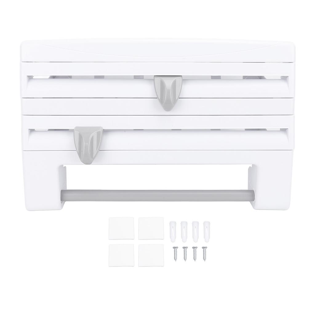 Kitchen Wrap Dispenser Wall Mounted Easy To Install Multipurpose Foil Dispenser for Home Use