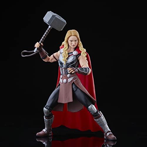 Hasbro Marvel Legends Series Thor: Love and Thunder Mighty Thor F1060 Authentic 6-inch (15cm) Action Figure with 4 Accessories and Build-a-Figure Part