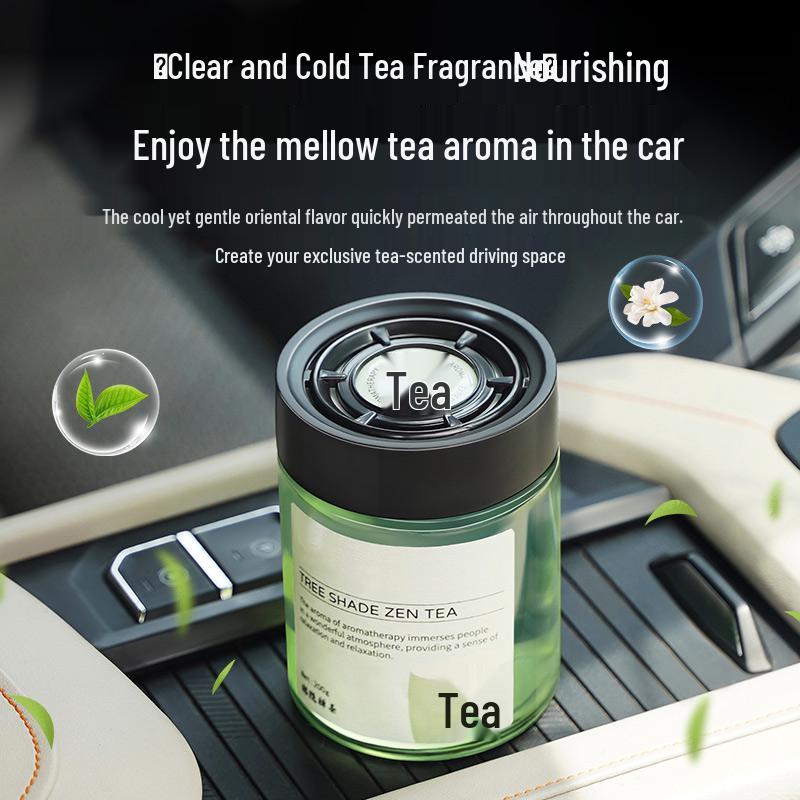 2025 Long-Lasting Tea Scent Car Air Freshener: Advanced Solid Balm for Car Interior Fragrance