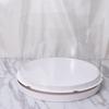 Plastic Transparent Cake Box Round Cake Packaging Boxes Organizer for Home Dessert Shop (White Sing