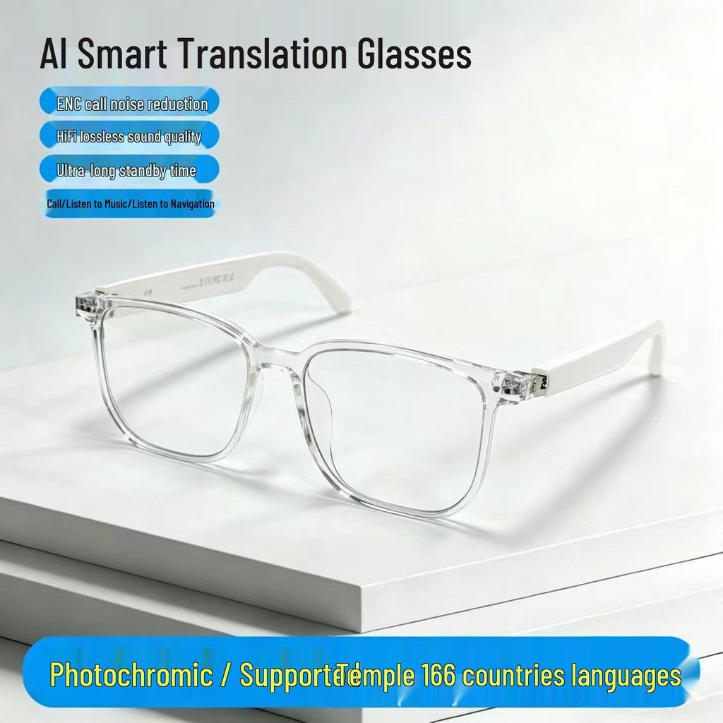Intelligente Bluetooth-Brille GS07AI mit getönten Gläsern für Musik, Anrufe, Radfahren und Autofahren