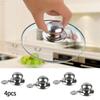 Pot Lid Handle Pot Parts Stainless Steel 4PCS Anti-scald