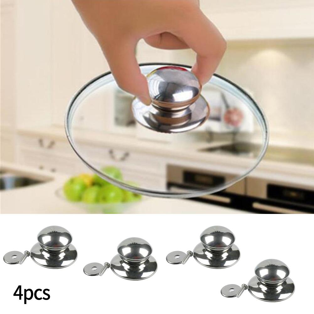 Pot Lid Handle Pot Parts Stainless Steel 4PCS Anti-scald