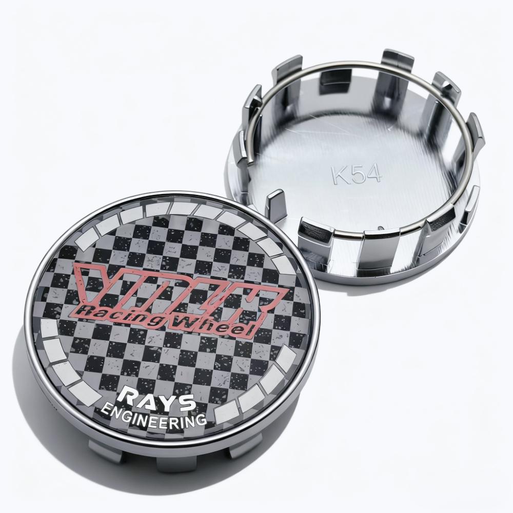 4pcs VOLK Racing Logo Emblem Car Wheel Center Caps 54MM 50MM Wheels Hub Cap RAYS Badge Rim Hubcaps Cover Replace Car Accessories
