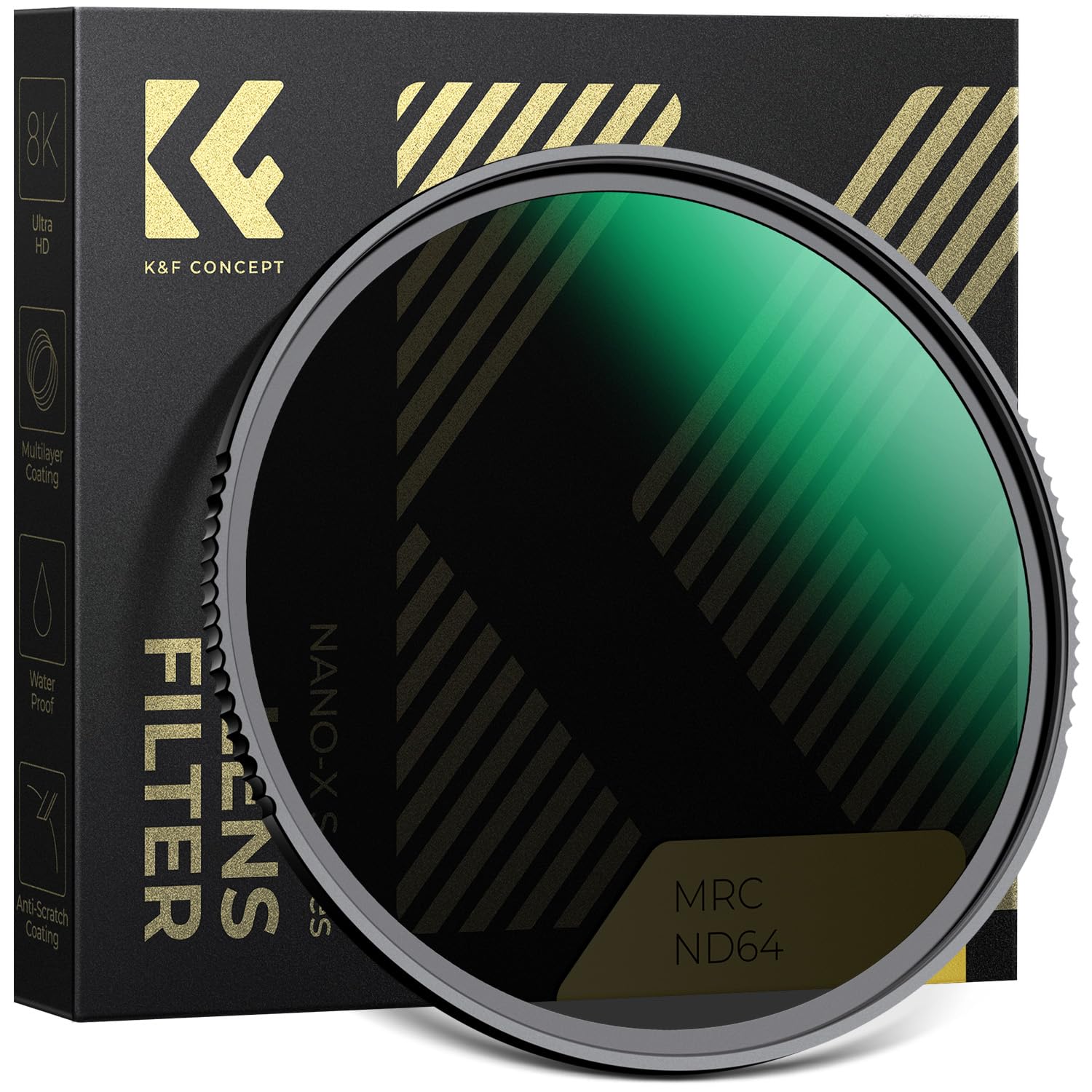 

CONCEPT 67mm ND64 Filter with Nano Optical and Neutral Density Filter K&F 28-Layer Coating, Glass, Water-Repellent, Dirt-Resistant, Scratch-Resistant