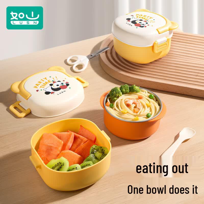 LUSN Portable Baby Feeding Bowl Set