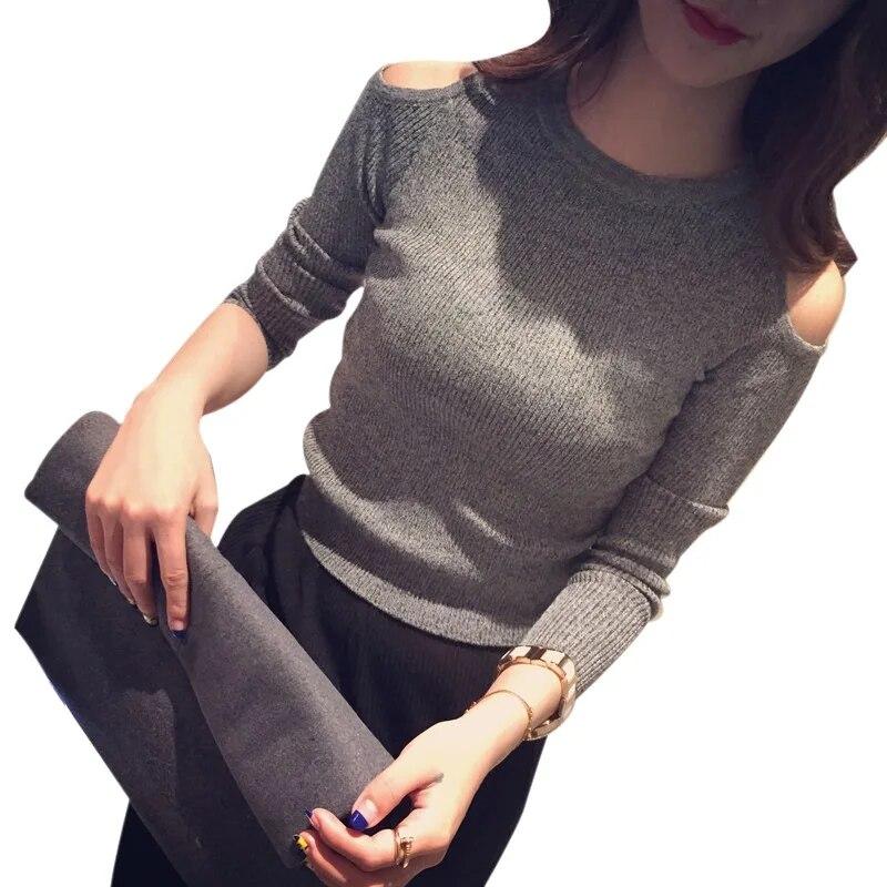 

Женская трикотажная футболка, повседневные однотонные топы с длинным рукавом и круглым вырезом M