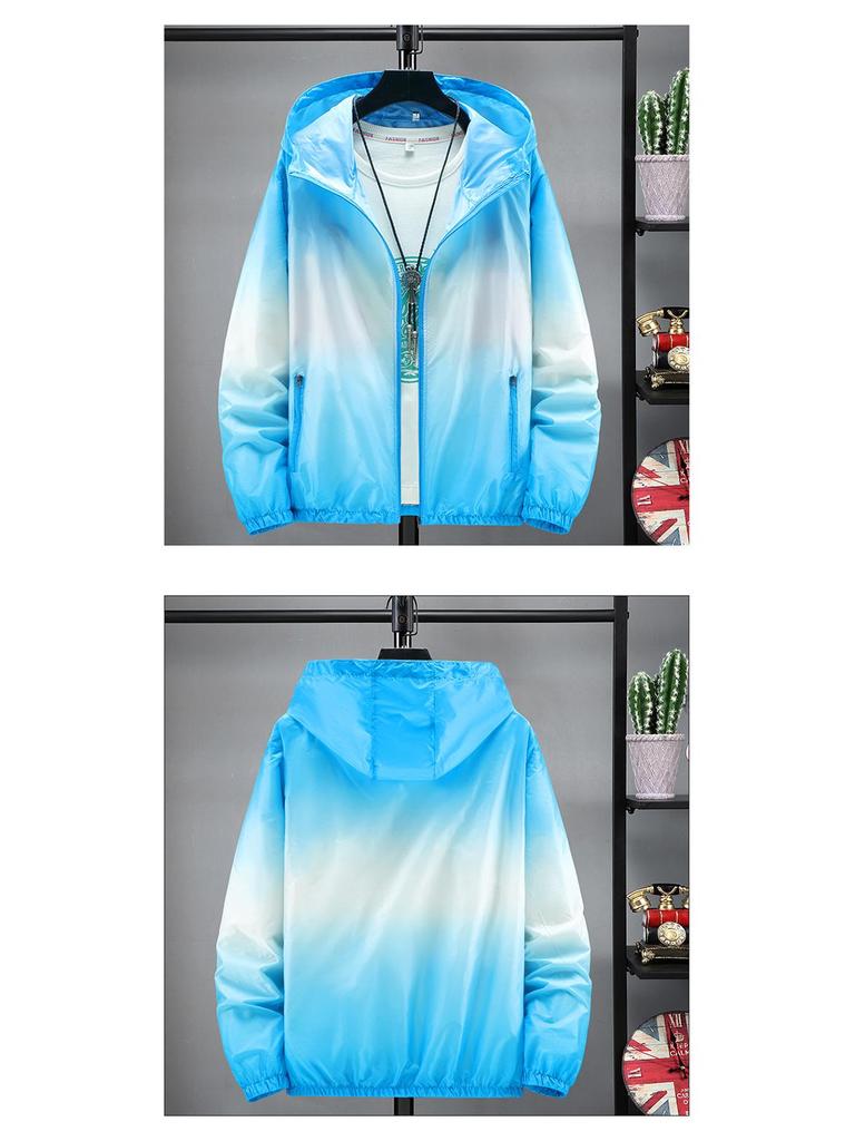 Unisex Quick-Dry Sun Protection Jacket for Outdoor & Fishing, Plus Size, Long Sleeve