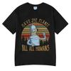 Y2k T-Shirt Lustiges Roboter-Grafik-T-Shirt Save The Planet Kill All Humans Kleidung Kurzarm Oversized Baumwoll-T-Shirts Unisex