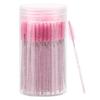 Wholesale 50 Disposable Eye Black Sticks, Crystal Eyebrow Bobbin Brush for Extending Eyelashes, Mascara Brush with Container