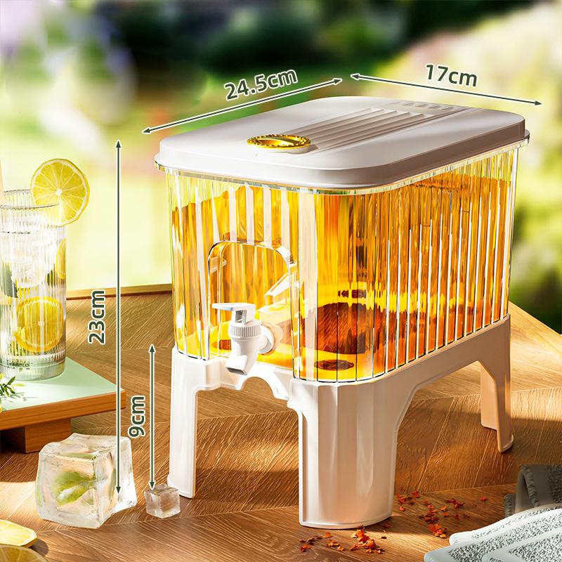 

Бытовой холодильник Холодный белый открытый сок Фруктовый напиток Чай Ведро Большая емкость Высокотемпературная бутылка для холодной воды