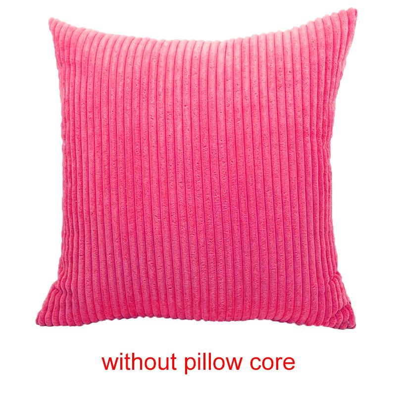 1 szt. Dekoracja domu Supermiękka poszewka na poduszkę Łóżko Sztruks Dekoracja salonu Pasiasta sofa 40X40CM Poszewka na poduszkę