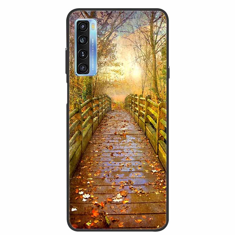 For TCL 20L Case Cute Painted Soft Silicone Back Cover for TCL 20L+ Plus T775H Phone Cases TPU Bumper For TCL 20S 20 L T774H