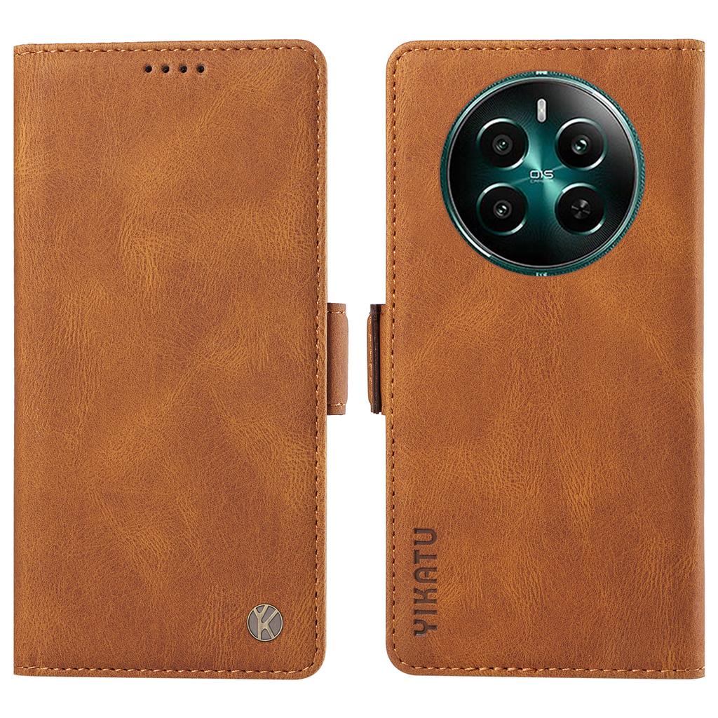 YIKATU YK-005 For Realme Narzo 70 5G/Narzo 70 Pro 5G/P1 5G/12 4G/12+ 5G Case PU Leather Wallet Phone Cover Skin Touch Feeling