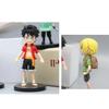6 Stück Anime Actionfiguren Set PVC Ruffy neues Actionmodell Sammlerstück Dekoration Puppe Kinderspielzeug für Weihnachtsgeschenke
