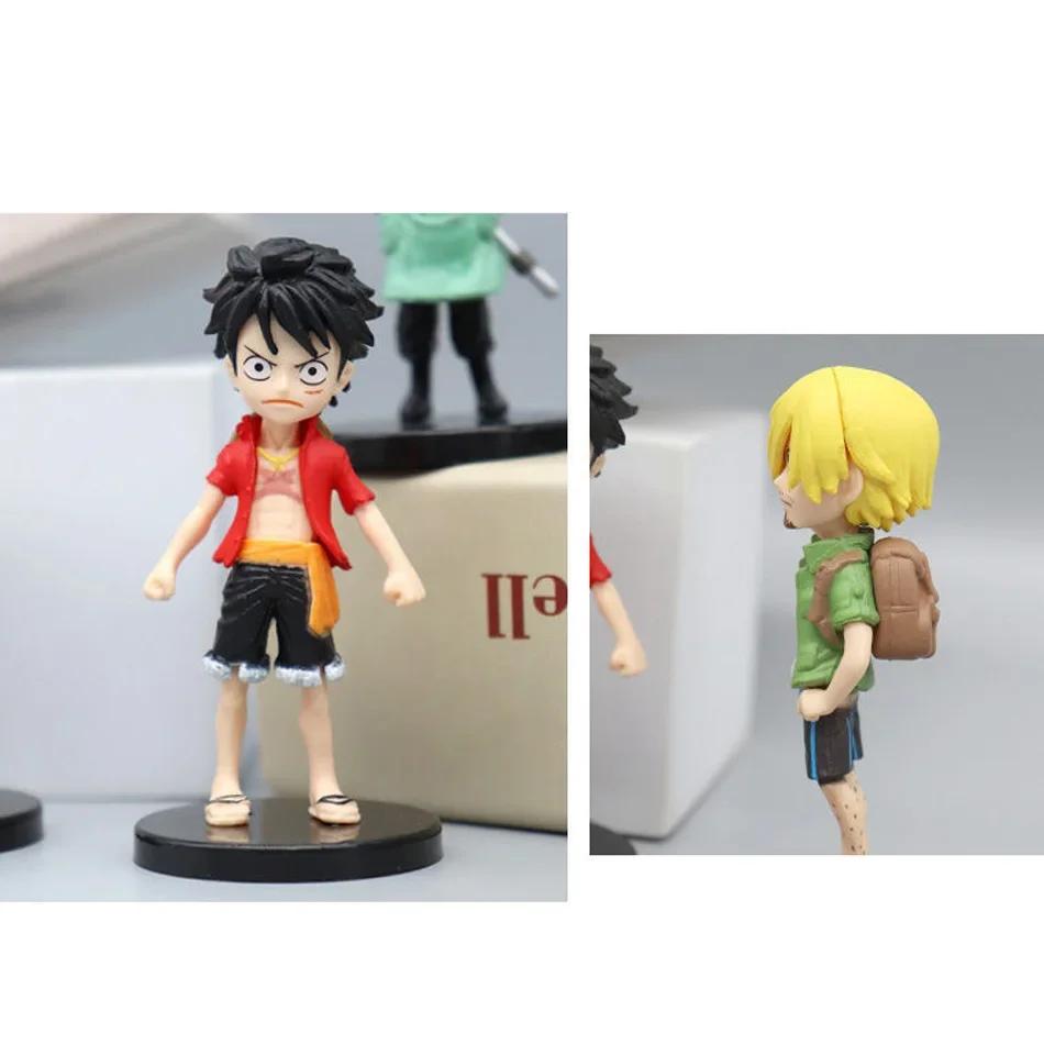 6 Pcs Anime Action Figure Set PVC Luffy New Action Model Collectible Decoration Doll Kids Toys for Christmas Gifts