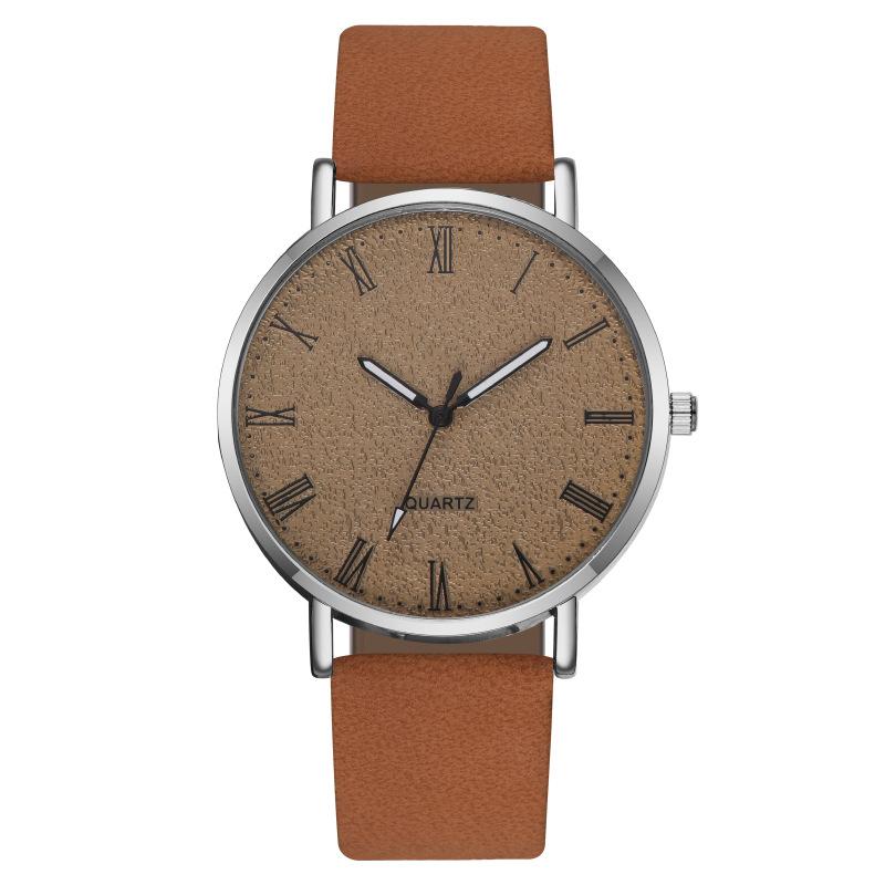 JYL Men's Watch Fashion Three-eye Calendar Leather Strap
