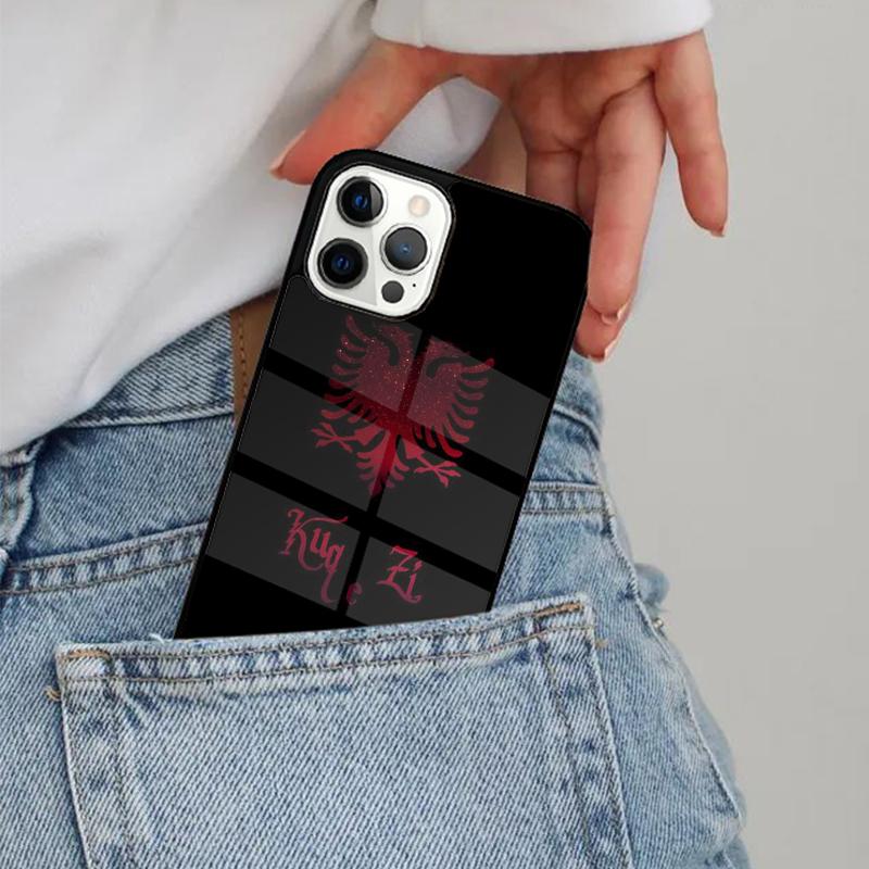 Albania Flag Phone Case Magesafe Magnetic Wireless Charge Cover For IPhone 16 11 12 13 14 15 Pro Max Plus Mini