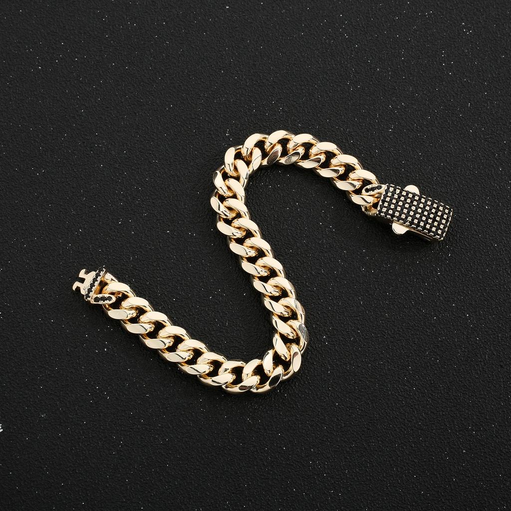 Fashion Monaco Anklet 4N6N8N23cm25cm High Quality 14K Gold Plated Anti-fading Anklet for Men and Women