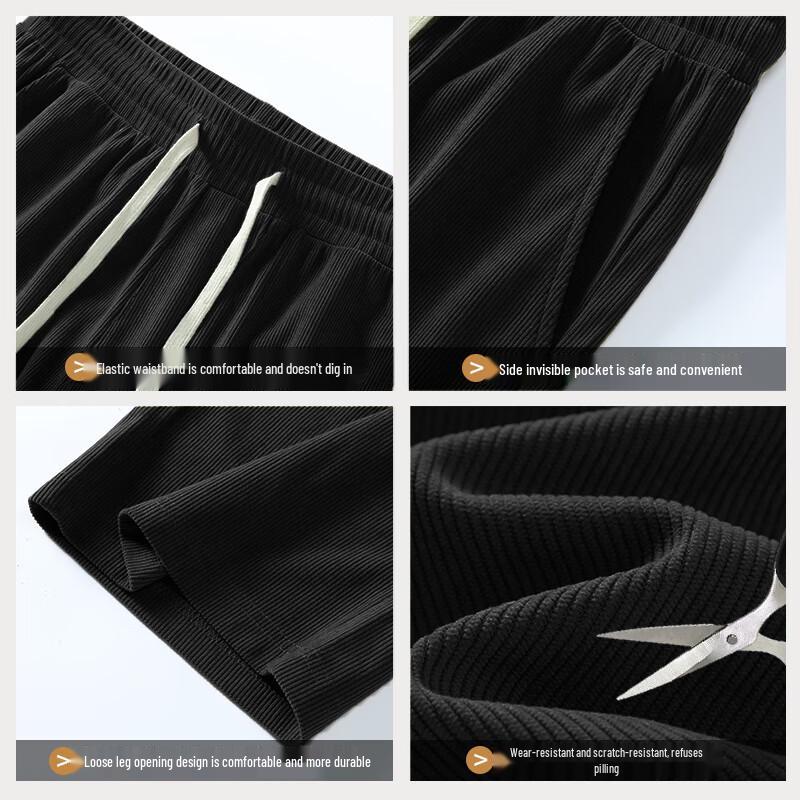 Mark Fairwhale Men's Soft Corduroy Straight-leg Casual Pants