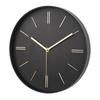 Round Ins Style Electronic Wall Clock Modern Fashion Silent Quartz Clock Personalized Creative Home Solid Color Clock