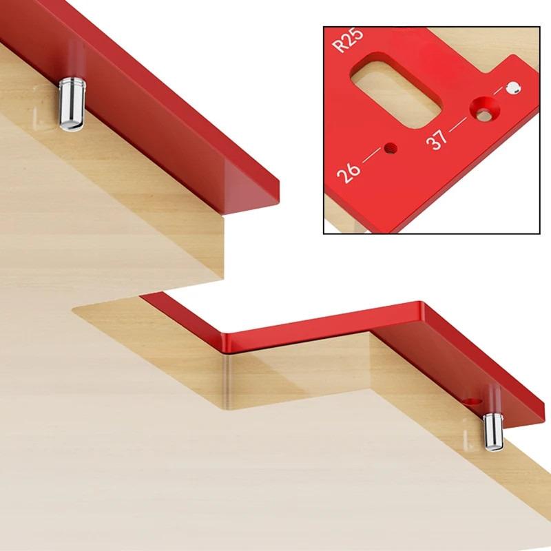 Wardrobe Invisible Embedded Handle Slotting Template Kitchen Handle Cabinet Door No Handle Needed Slot Positioning Tool