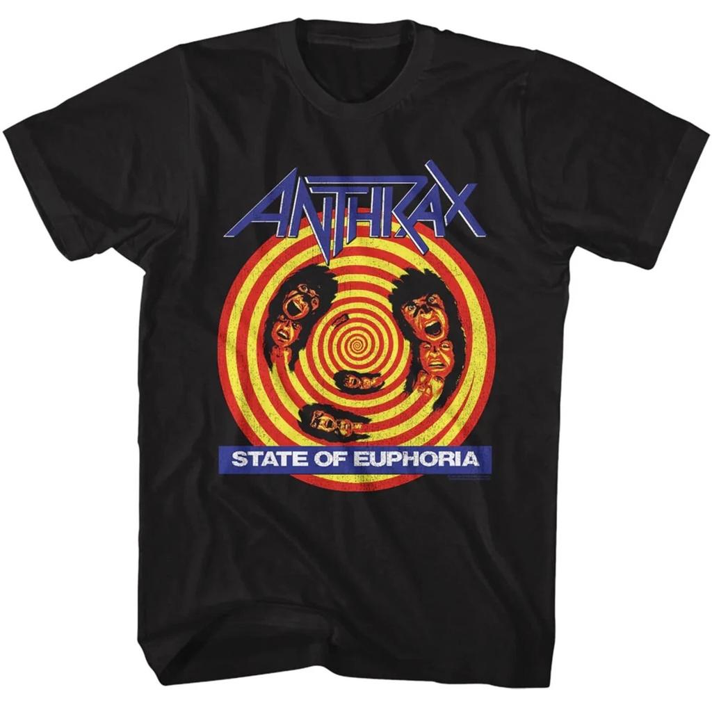 ANTHRAX CD Hülle STATE OF EUPHORIA Offizielles SHIRT XL Neu bei der Ausdauer-Krankheit