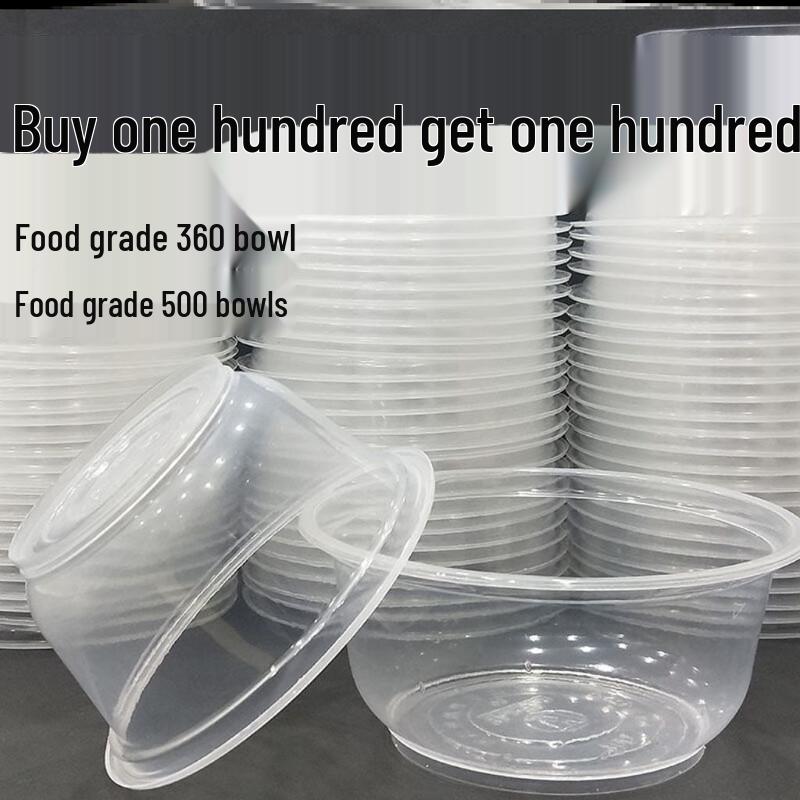 Disposable Transparent Round Plastic Bowls