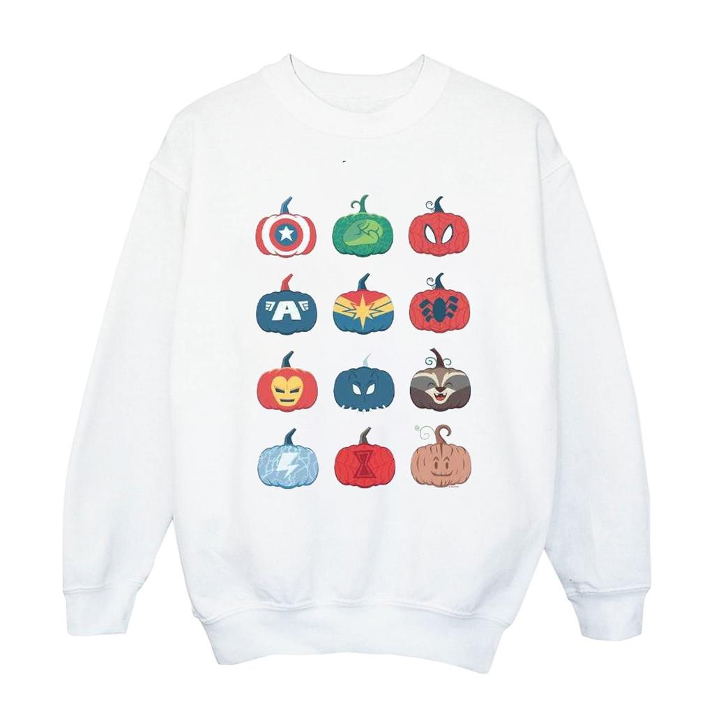 Marvel Mens Avengers Pumpkin Icons Sweatshirt