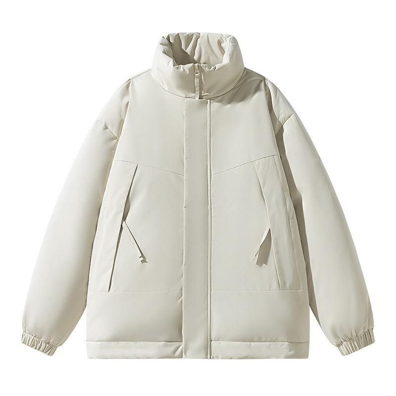 New trendy down jacket loose version new stand-up collar winter coat thickened cotton clothes men