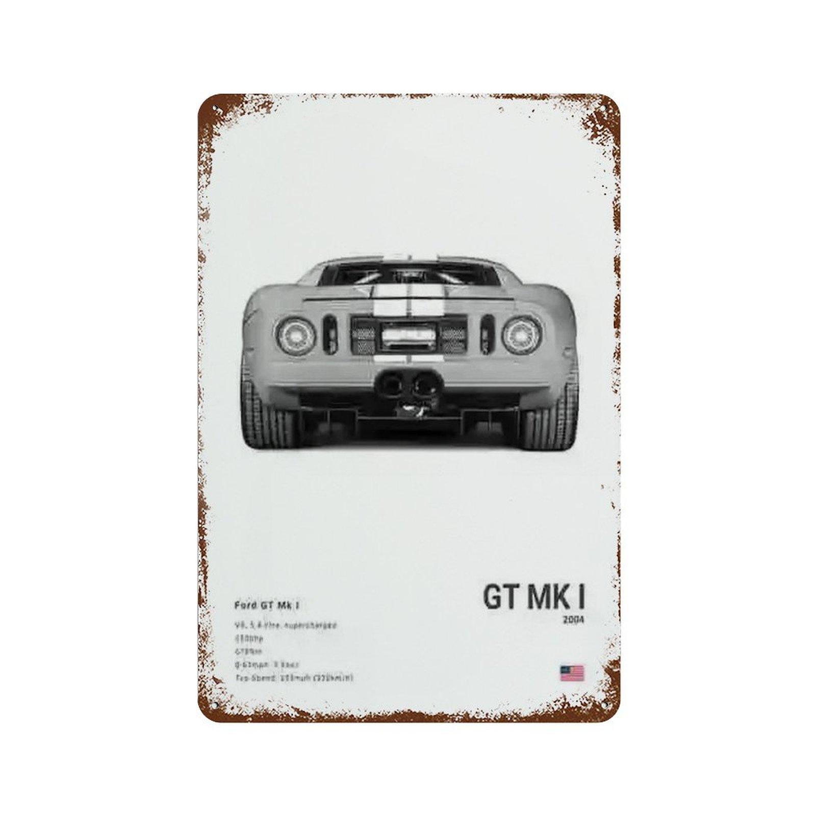 

Поп Внедорожник Лицо Фотография Металлические Знаки Плакаты Эстетика Роскошь MK1 RS GT500 Суперкар GTR Внедорожник Декор Стен Жестяная Табличка 20x30cm