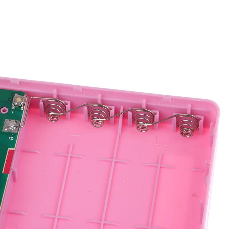 4 slotový box na baterie 18650 Power Bank Držák Přenosný duální USB Type C Nabíjecí pouzdro Pro pouzdro na baterie 18650