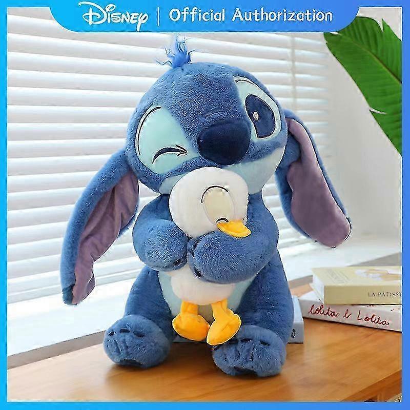 2025 30CM-80CM New Disney Lilo & Stitch Plush Toy Cartoon Embrace Donald Duck Stuffed Doll Anime Collection Souvenir Birthday Gift