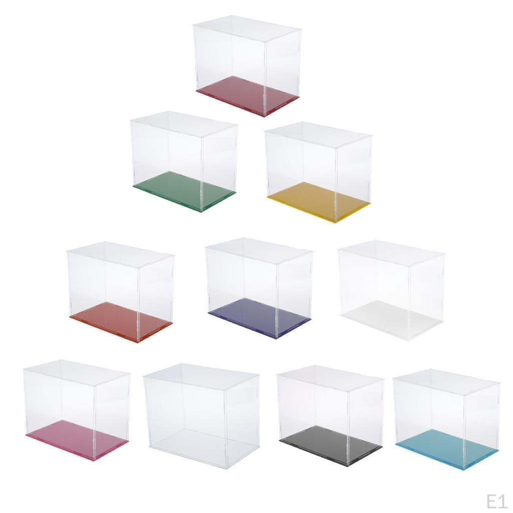 Acrylic Clear Showcase for Building Blocks Toy Car Model Doll