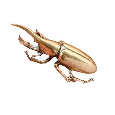 Elegant Antique Alloy Insect Miniature Statue Premium Collectible Ornament For Study Room Home Office Decors Gift