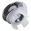 33*11.8mm Hole Overflow Cover ABS Bathroom Basin Silver