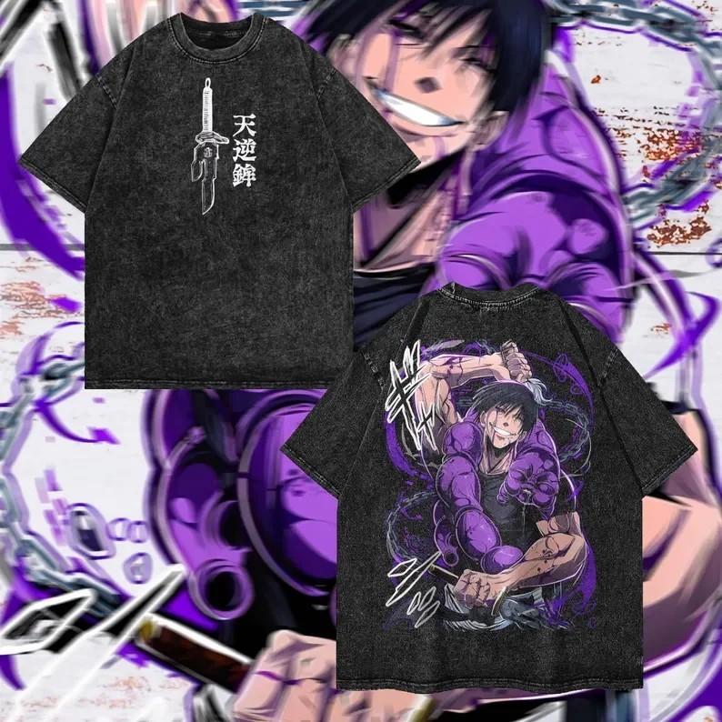 Toji Fushiguro Cotton TShirt Jujutsu Kaisen Manga Printed Cotton Tee XL