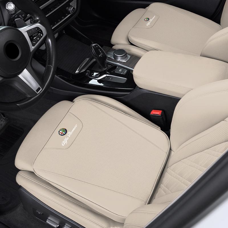Car Seat Cushion Seat Covers For Alfa Romeo 4C 159 Spider Giulia Giulietta 156 Leather Height Increasing Seat Pad Car Supplies