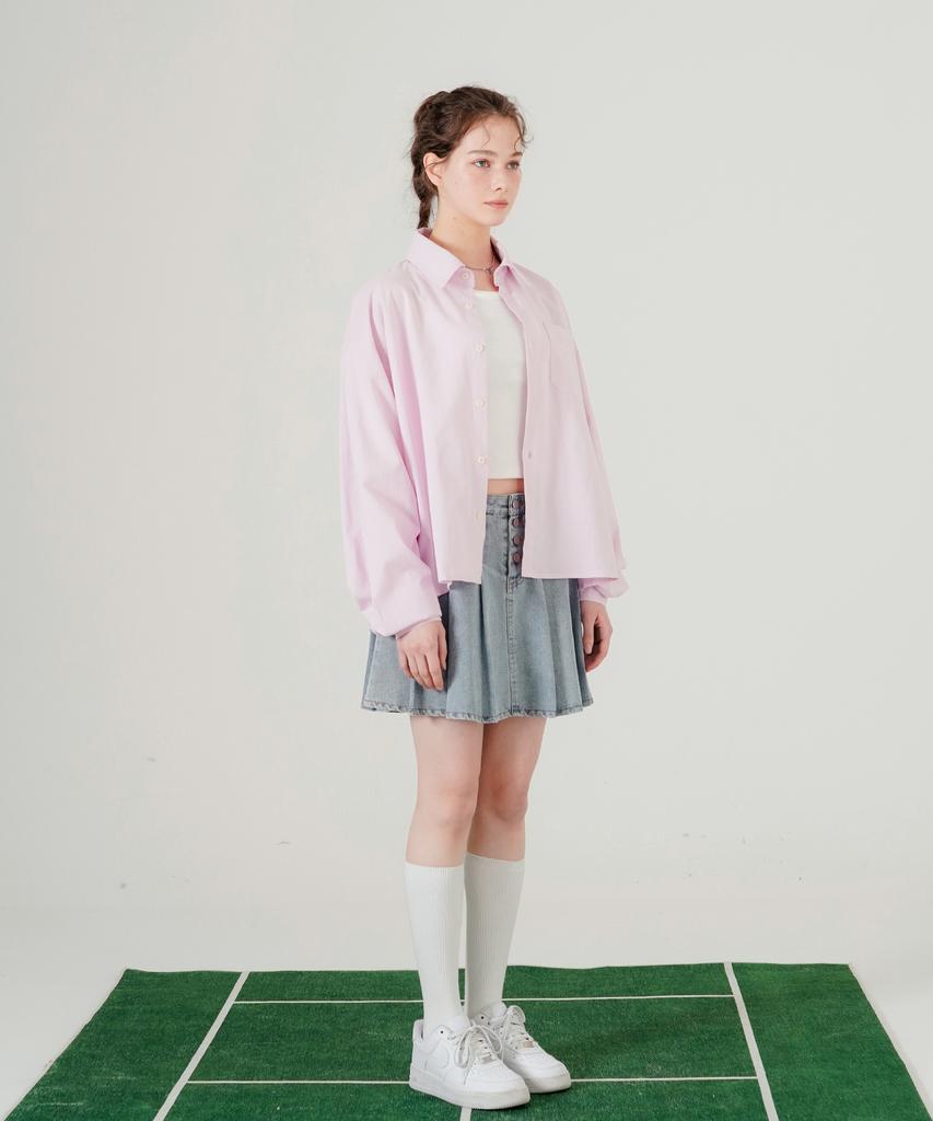 WV PROJECT Sunny Balloon Shirt Soft Pink Mjls7794