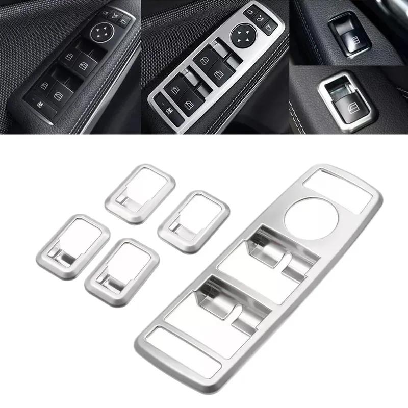For Mercedes For A B C CLA CLS E GL GLA GLK Class W176 W204 C117 C218 W212 X166 X156 Silver Window Lift Switch Button Panel