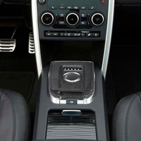 Carbon Fiber Interior Gear Shift Kit Cover Trim For Land Rover Discovery Sport