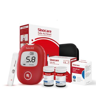 Safe AQ Smart New Diabetes Blood Glucose Monitor Kit with 25/50/100 Test Strips & Lancets