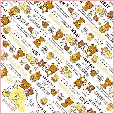 Rilakkuma Lunch Market Lunchserviette Muster Honig Allover