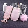 1 Set Bath Towels Household Bath Supply Washcloth Rub Ball Pull Back Strip Rub Back Belt Bath Towel for Home Bathroom