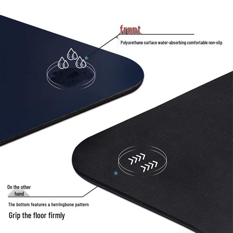 Dream Catcher PU Rubber Yoga Mat with Alignment Lines